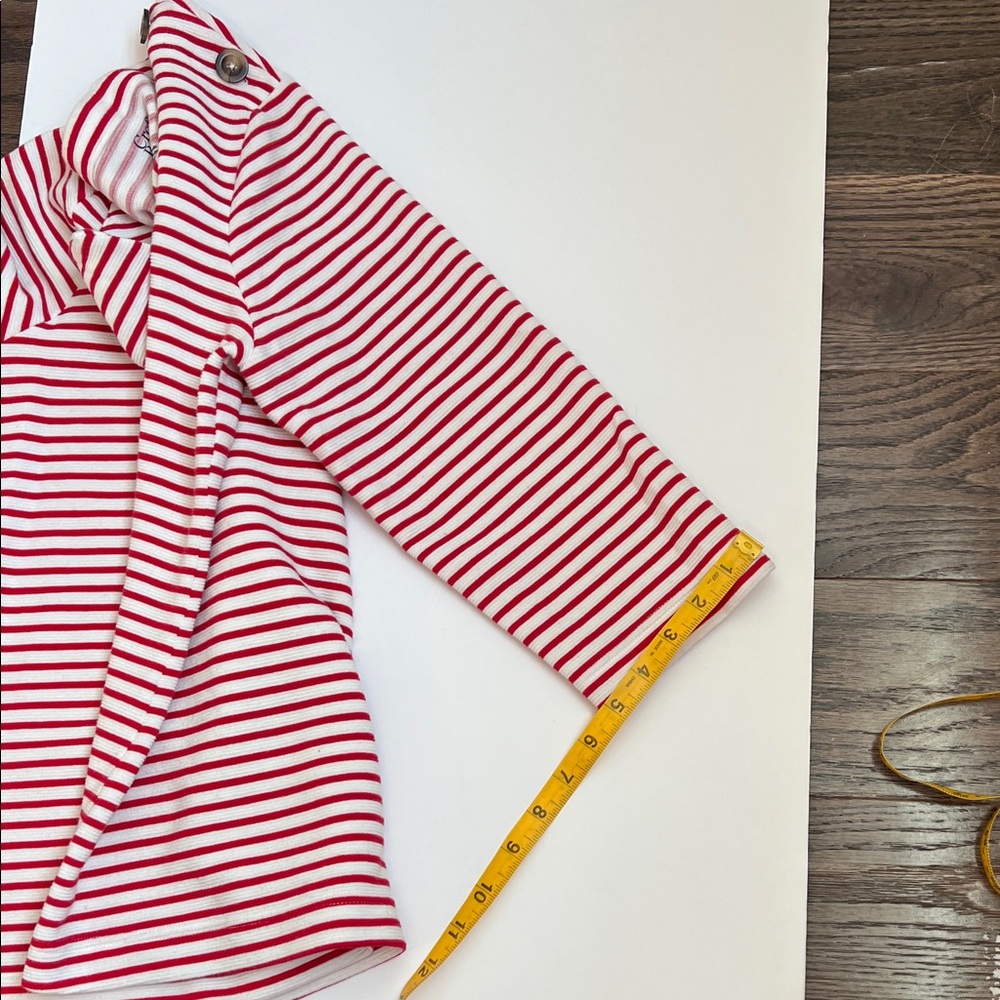 Croft & Barrow Red and White Striped Top - Picture 8 of 9